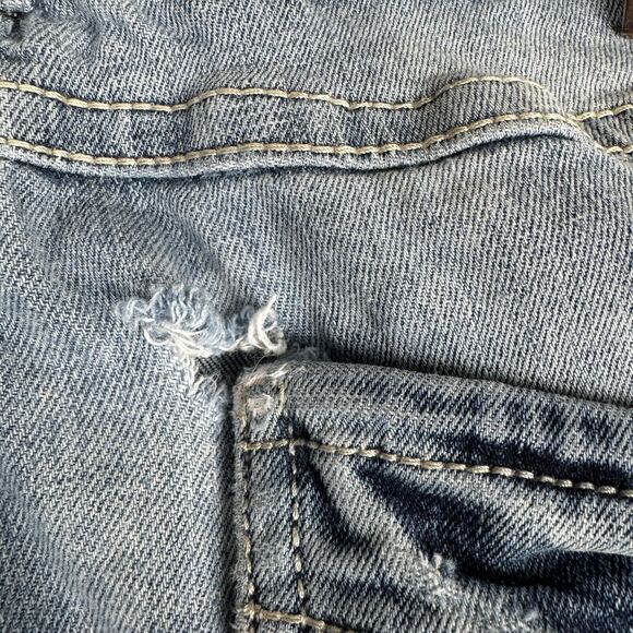 TK Axel Jeans Slim Boot Men’s 36x32 Blue Denim Grunge Distressed Y2K - Picture 5 of 8